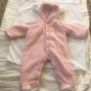 Infant pink sheep onsie